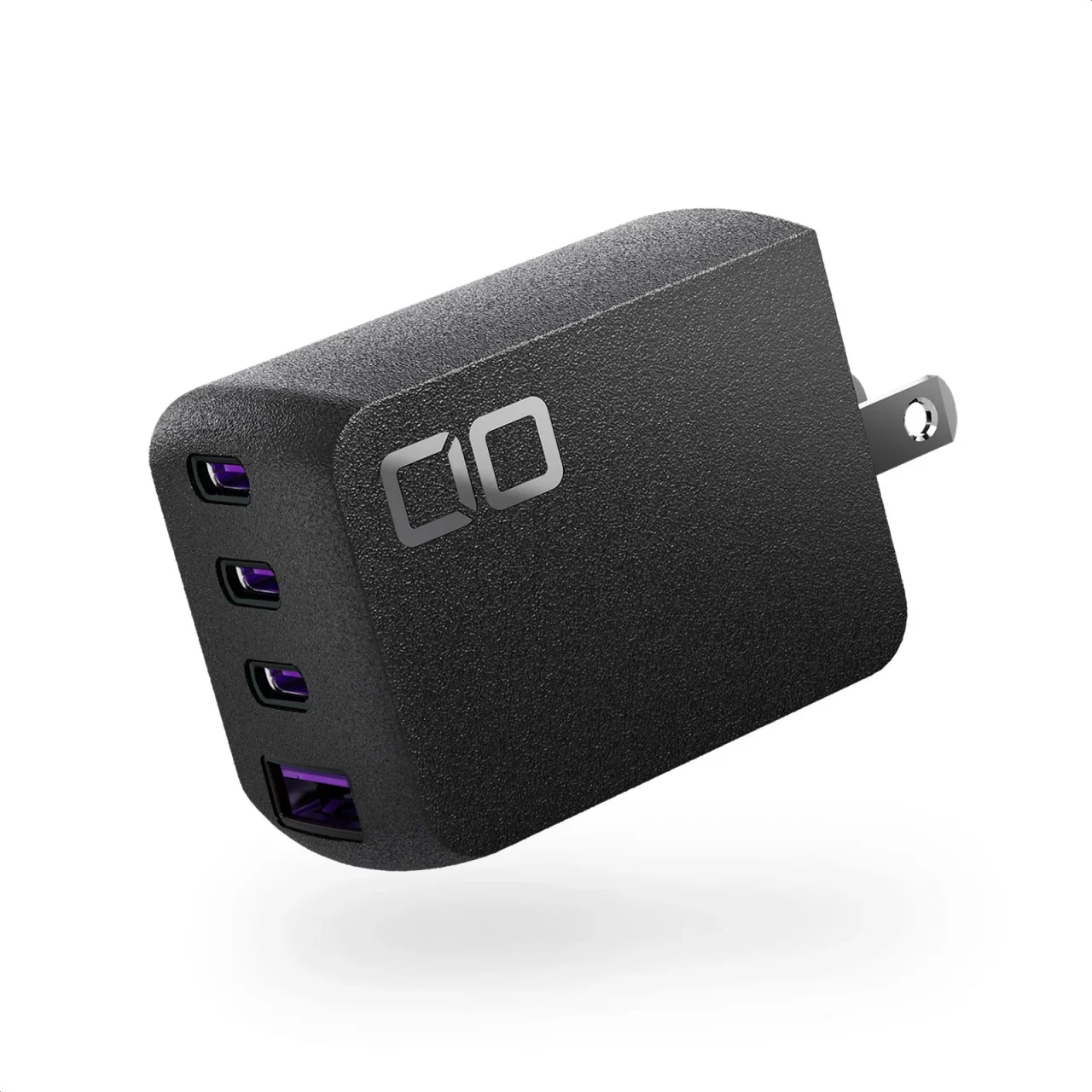 NovaPort QUADⅡ 67W3C1A 黒い4ポート充電器、USB-C×3とUSB-A×1