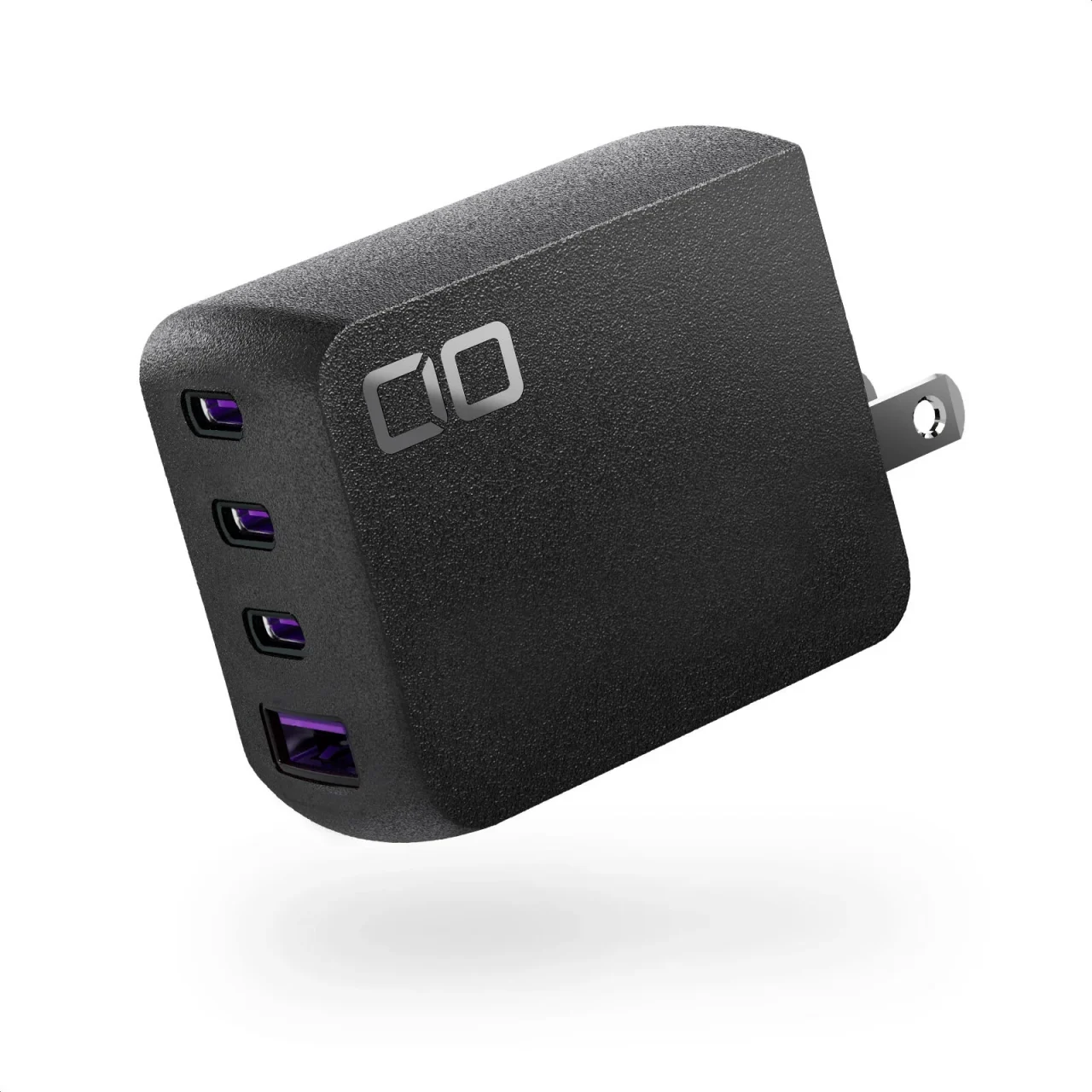 NovaPort QUADⅡ100W 黒い4ポート充電器、USB-C3口とUSB-A1口