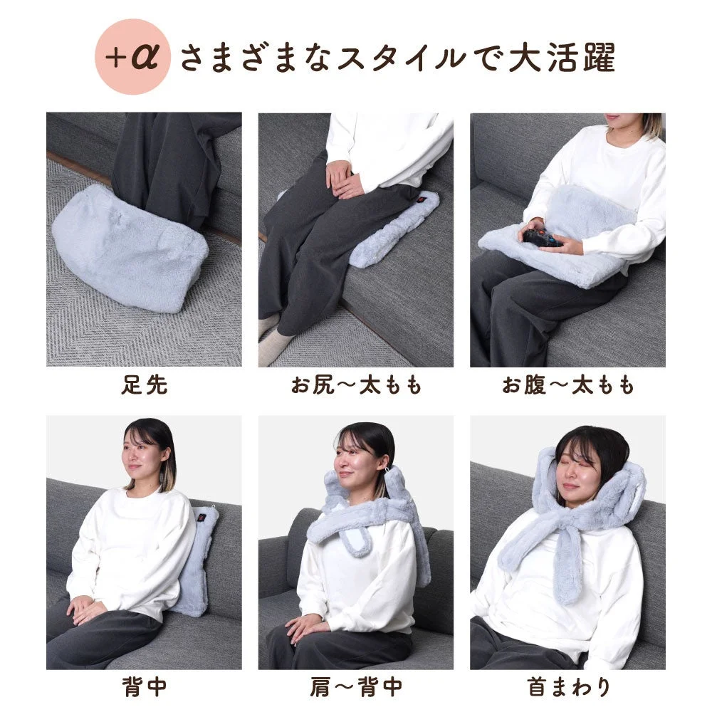 おなかぽかぽかポッケを足先・お腹・背中・首まわりなどに使う6つのスタイル