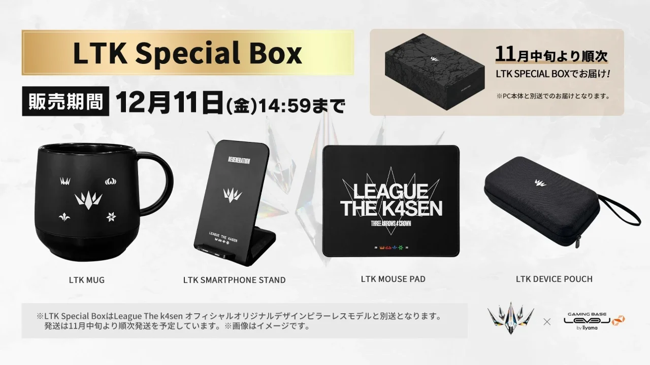 LTK Special Box。LTK MUG、スマホスタンド、マウスパッド、デバイスポーチ