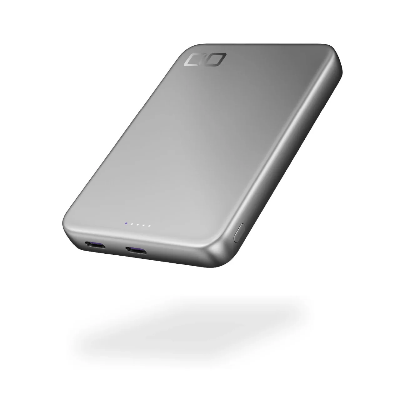 SMARTCOBY SLIM II Pro 8Kの薄型グレーのモバイルバッテリー