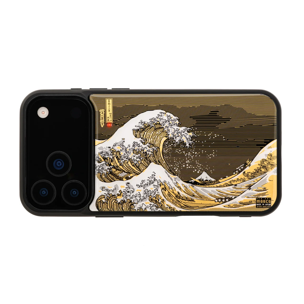 FLASH 神奈川沖浪裏 基板アート iPhone 17/18 Pro Maxケースの背面
