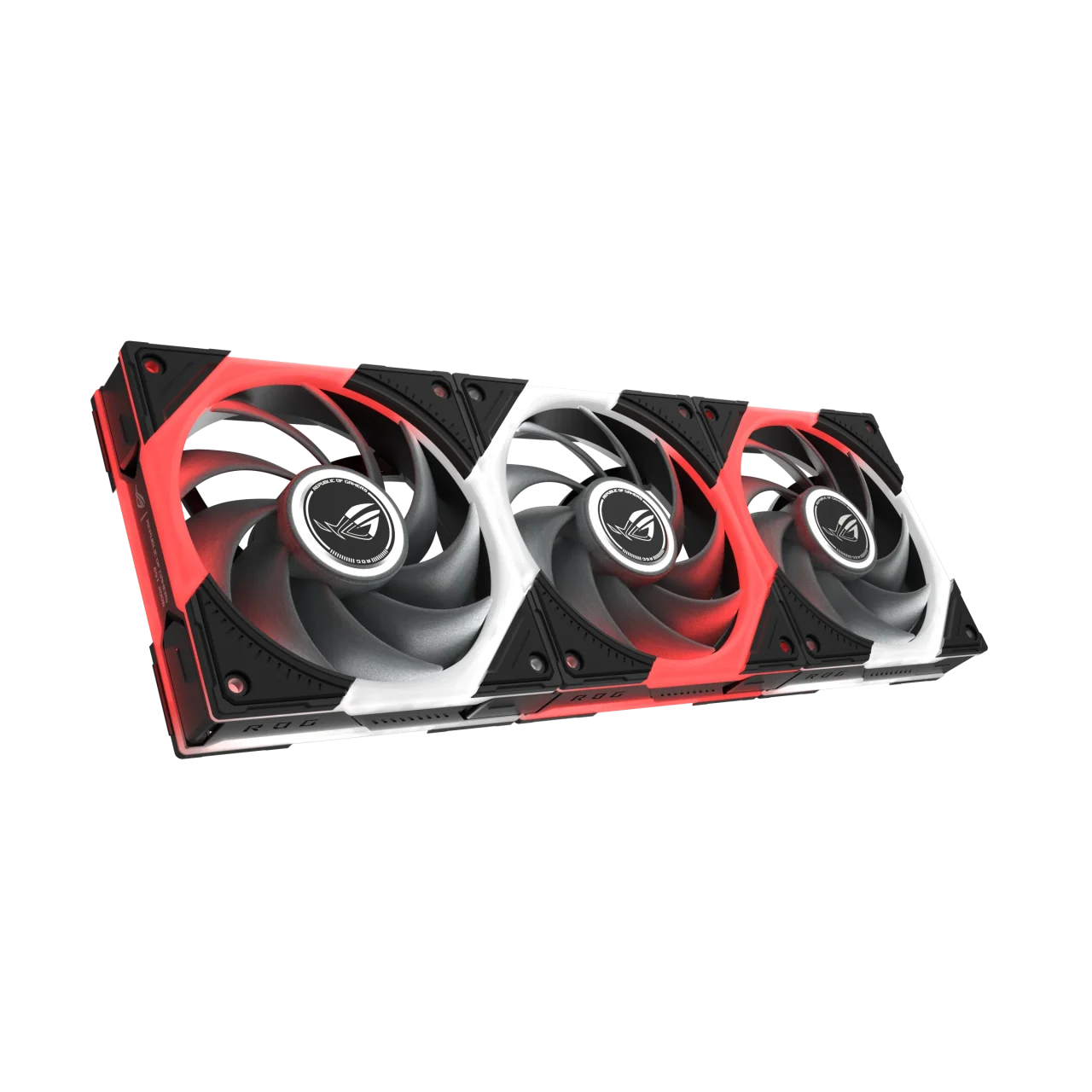 ROG Eurux GR120の120mmケースファン3基を連結した外観