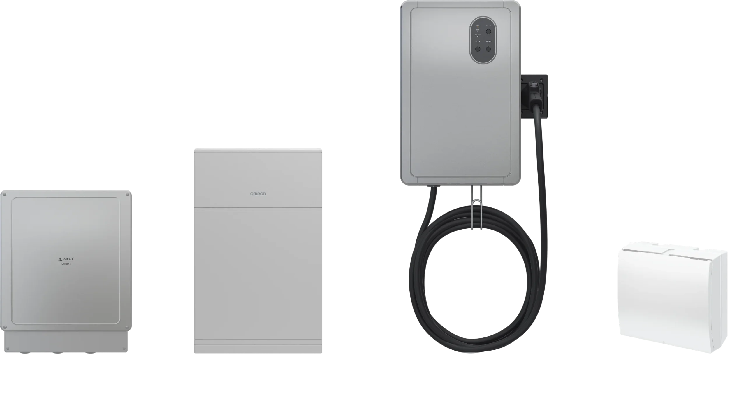 トリプル蓄電システム「KPTP-Bシリーズ」のパワコン、蓄電池、V2H、分電盤