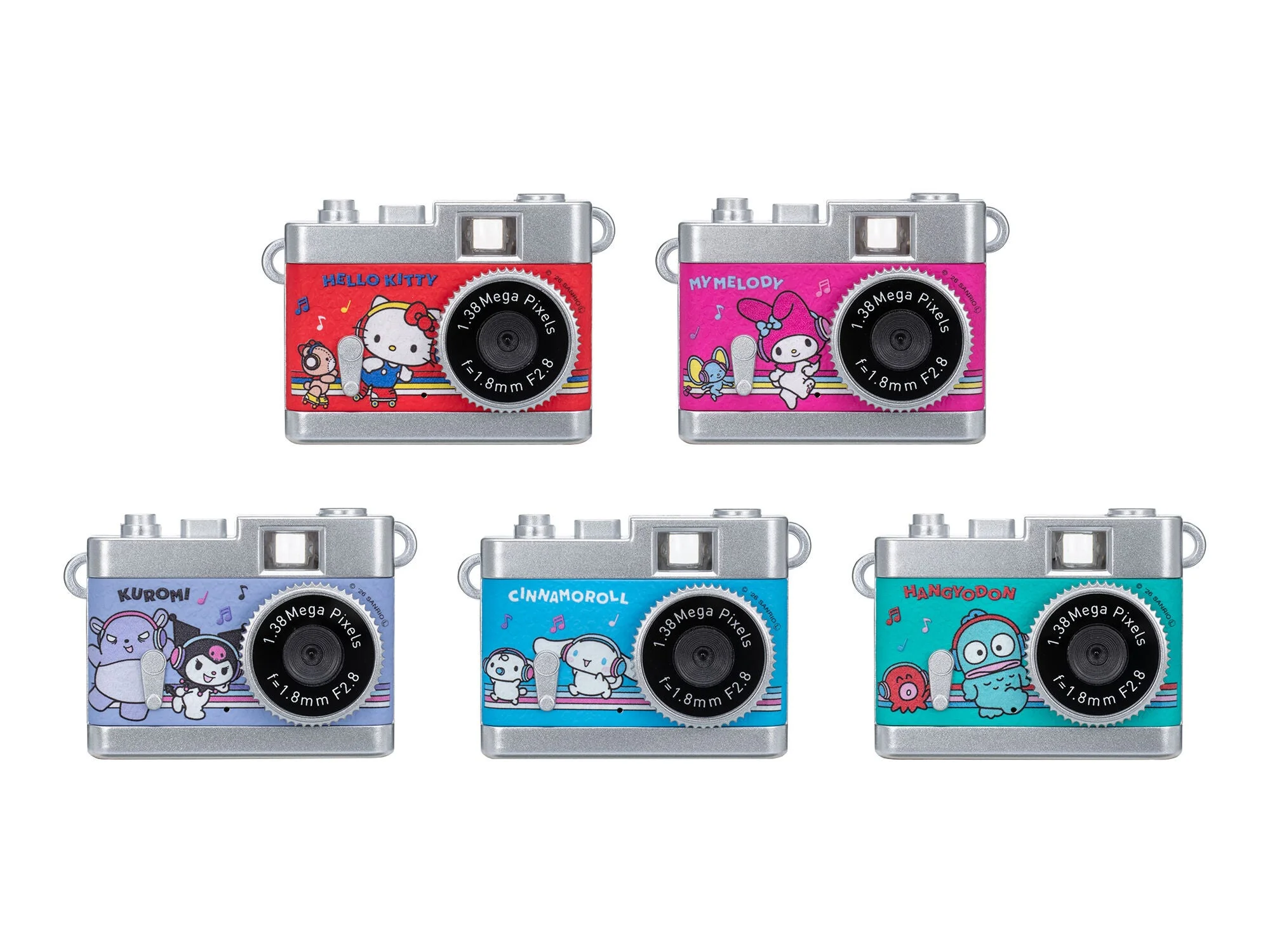 サンリオキャラクター トイカメラ STREET の全5タイプ並び