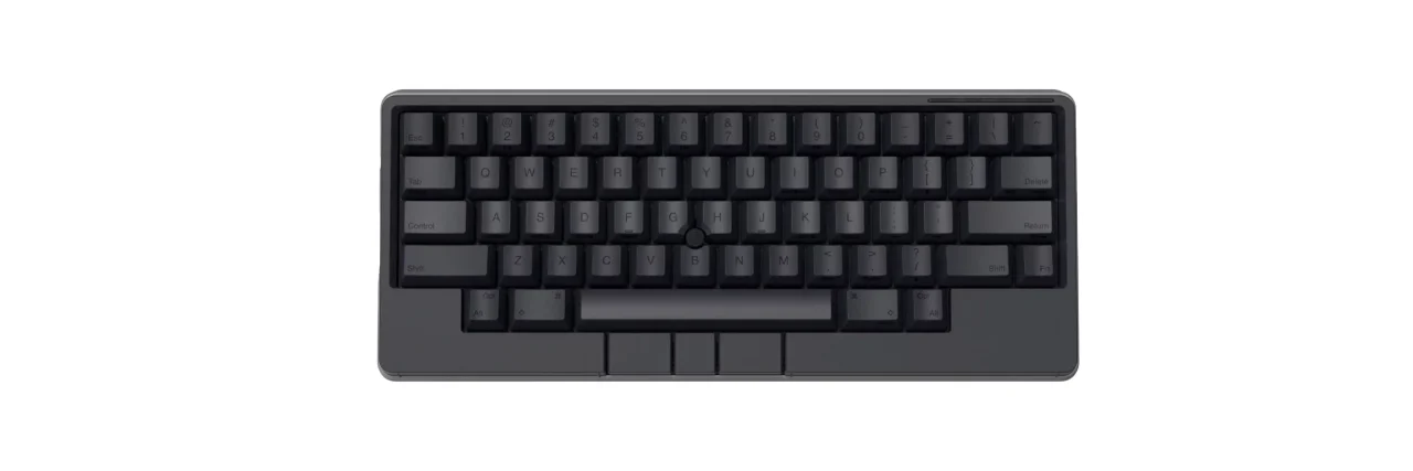 HHKB Studio 黒系のコンパクトなキーボードを上から見た様子