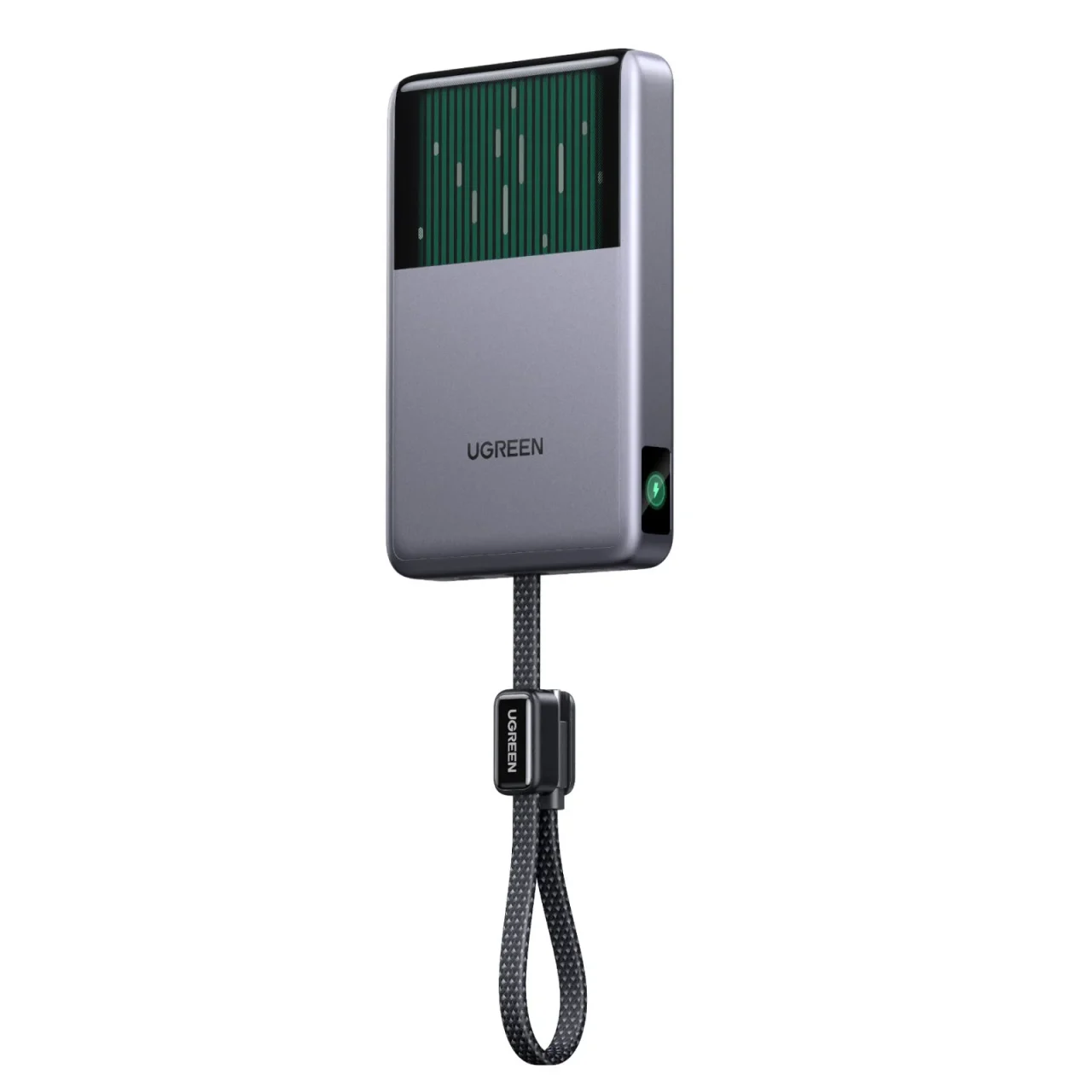 UGREEN MagFlow Pro 10000mAh マグネット式モバイルバッテリー 25W、ストラップ付き