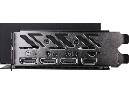Colorful GeForce RTX 5060 Battle AX DUO 8GB-Vの映像出力端子とブラケット