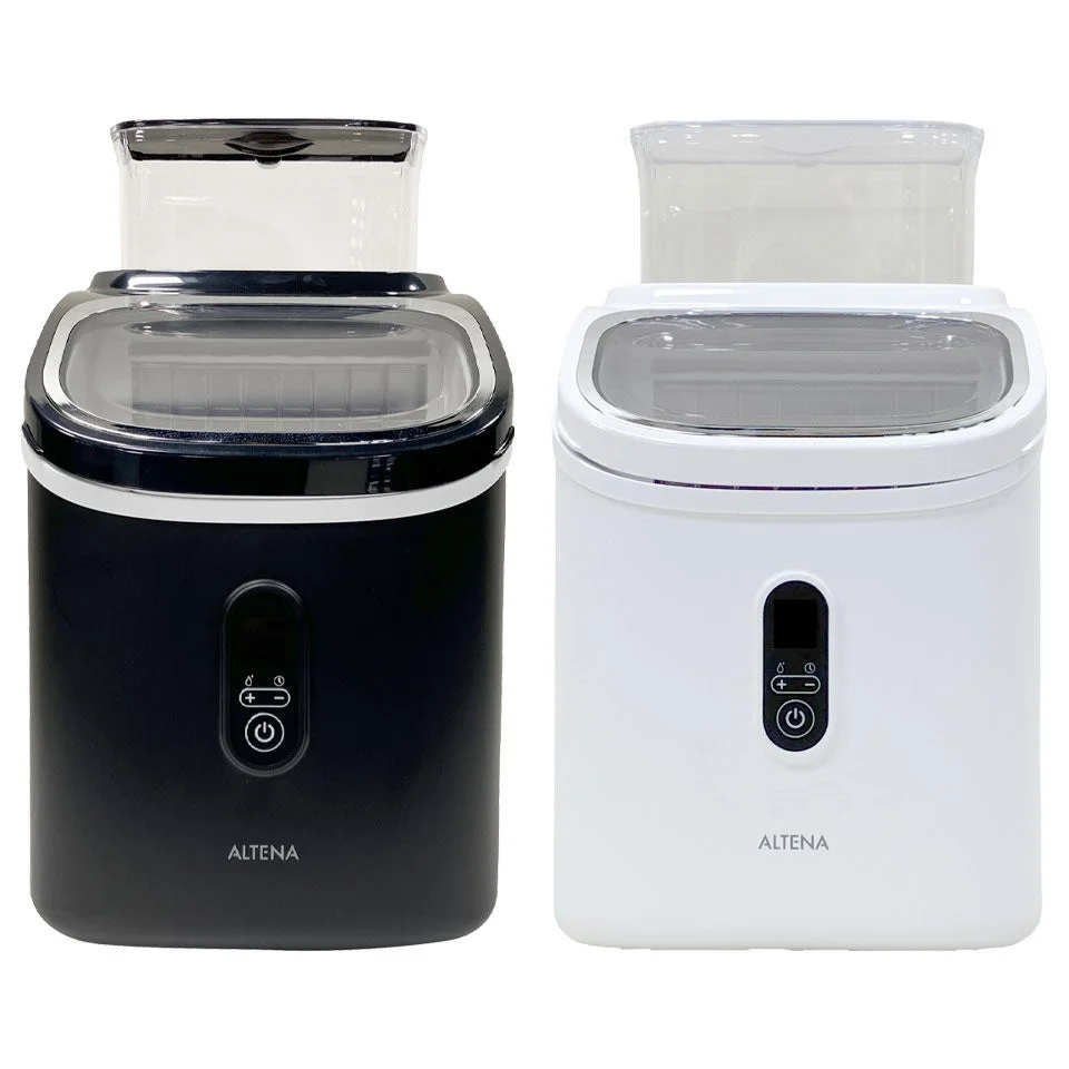 ALTENA クリアキューブ高速製氷機 マットブラックとピュアホワイトの2色