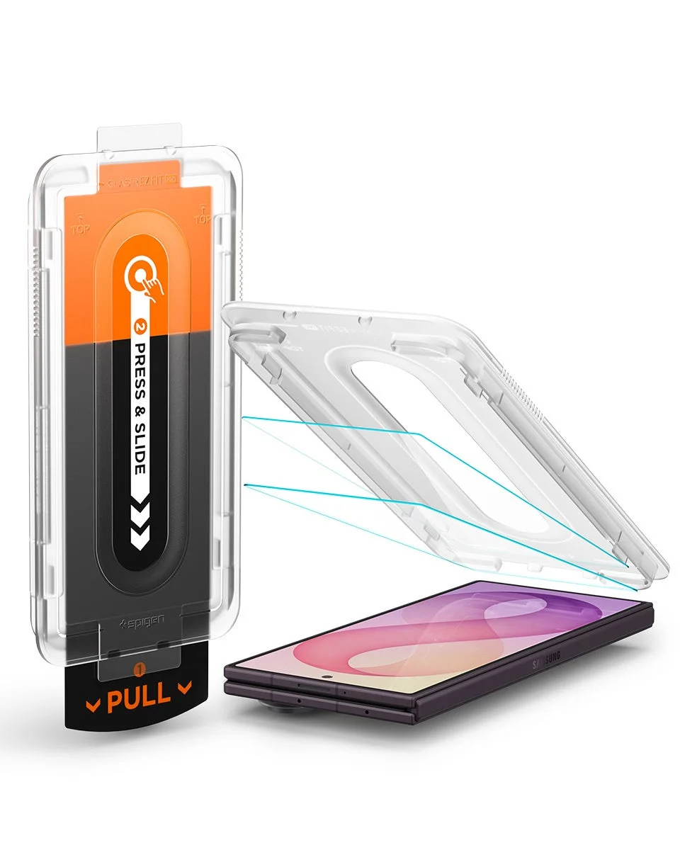 Galaxy Z Fold8 Ultra / Fold7 EZ Fit Pro 2枚入りの貼り付けキットとガラスフィルム