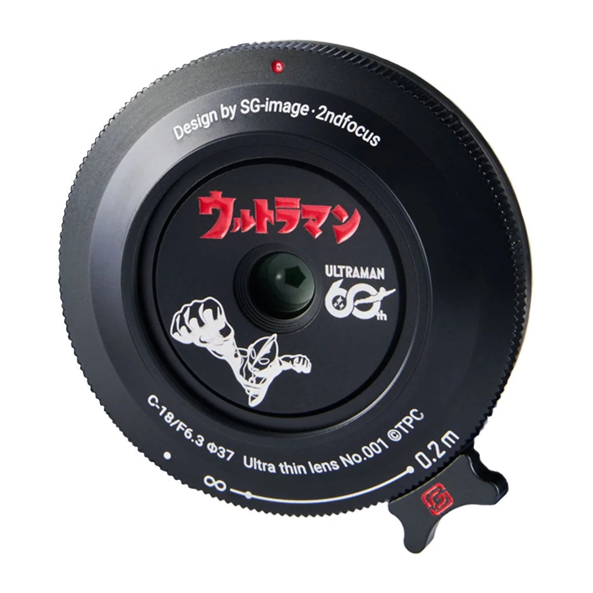 SG-image 18mm F6.3 60th ULTRAMAN-Limited Edition-の黒い超薄型レンズ