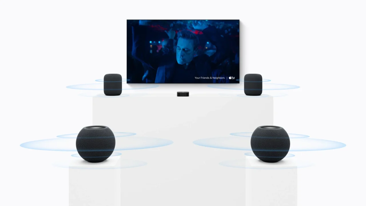 HomePod mini 2とApple TV 4Kで構成する4スピーカーサラウンド