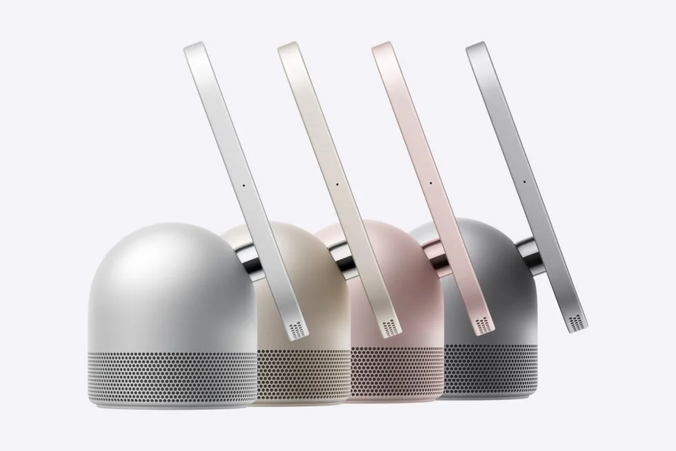 シルバー、スターライト、ローズピンク、スペースグレイのHomeView 4色