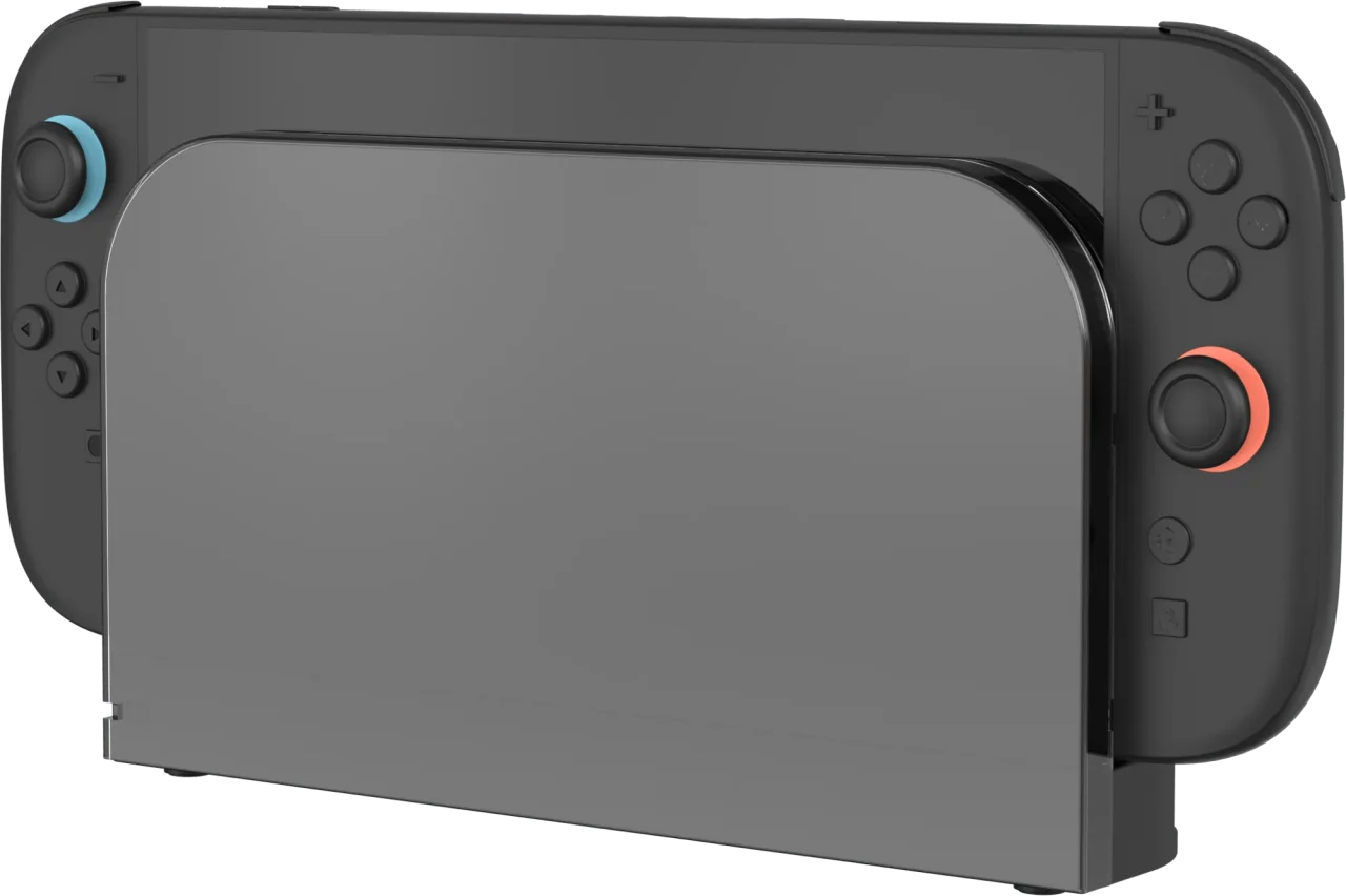 本製品を装着したまま、Switch 2本体をドックに抜き差し可能な状態