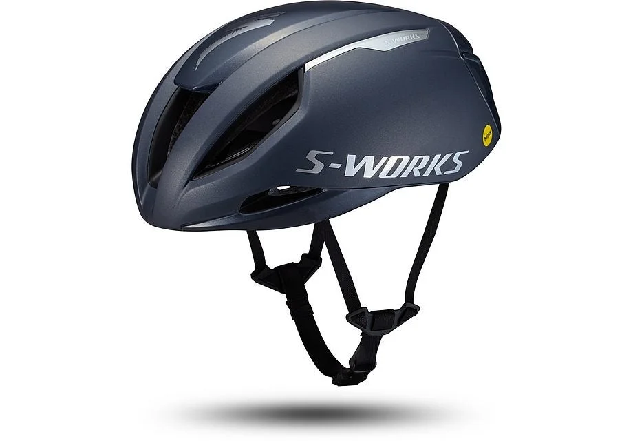 S-Works Evade 3（スレートクローム）のネイビーグレーのヘルメット
