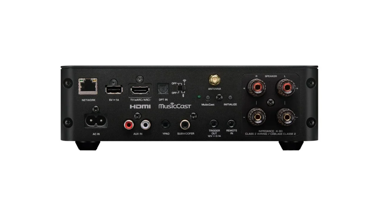 ヤマハ コンパクト ストリーミングアンプ WXA-70Aの背面端子部