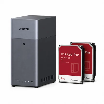 DH2300とWD Red Plus 4TB HDD 2台のセット