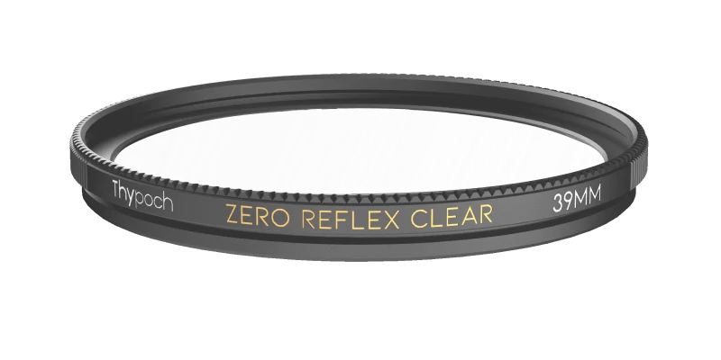 Zero Reflex Clear Filter 39mm、黒い枠のクリアフィルター