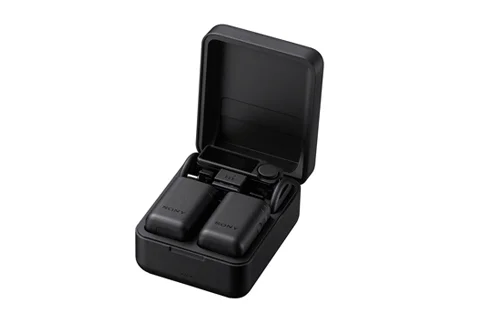 ワイヤレスマイクロホン『ECM-W5』と充電ケース