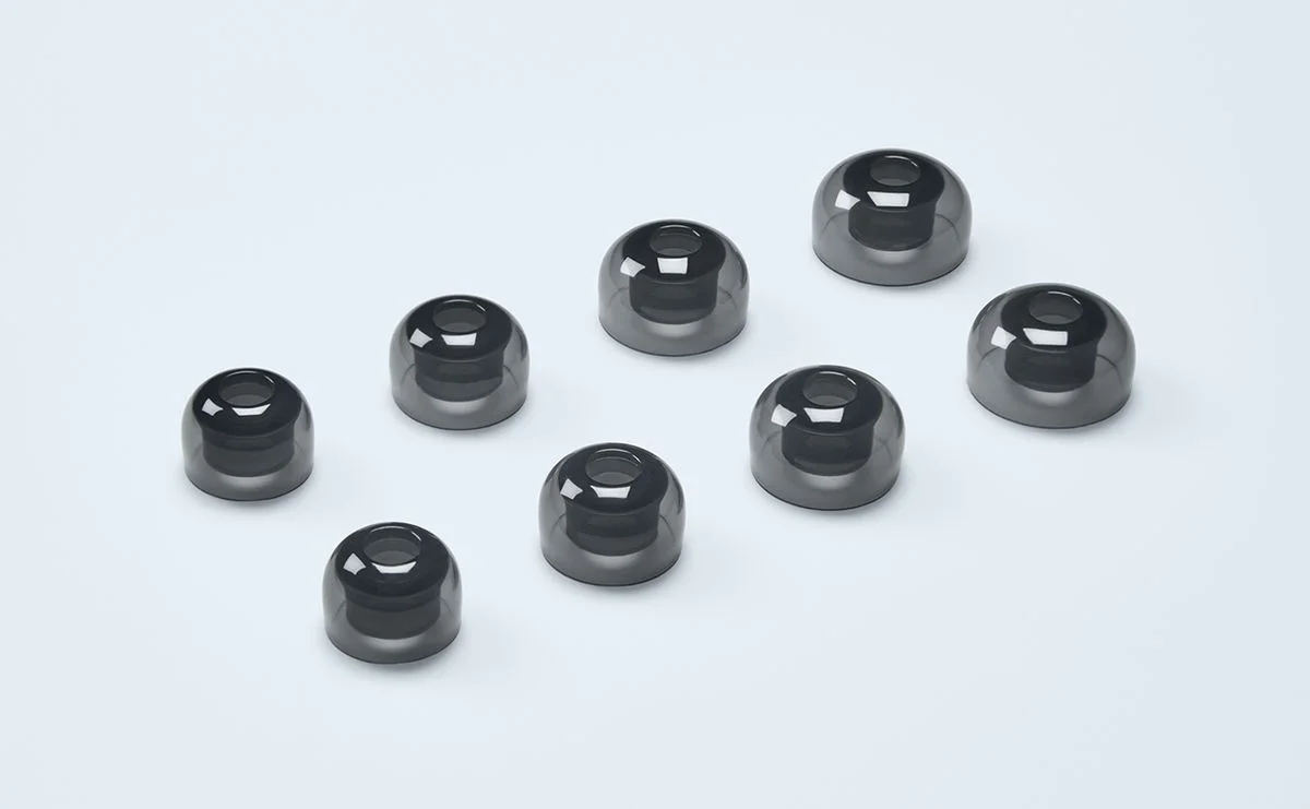 ディープマウントイヤーピース ZONE for TWS Smoky Blackの8個