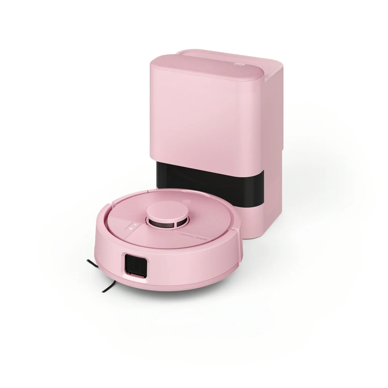 Roomba Mini AutoEmpty 充電ステーション付きのSAKURA、ピンク色