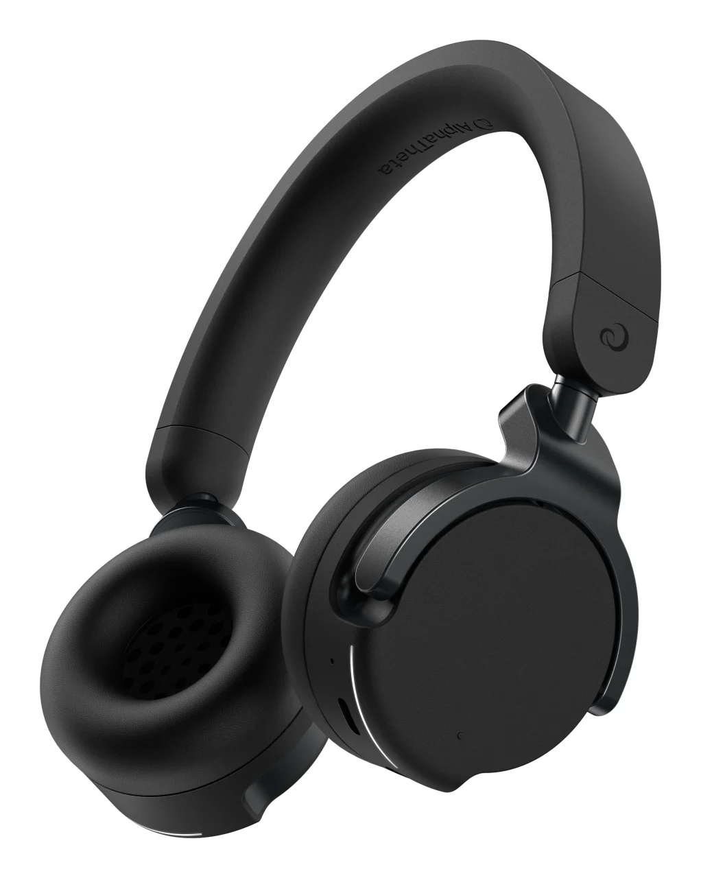 HDJ-F9 ブラックのオンイヤーワイヤレスDJヘッドホンの斜め外観