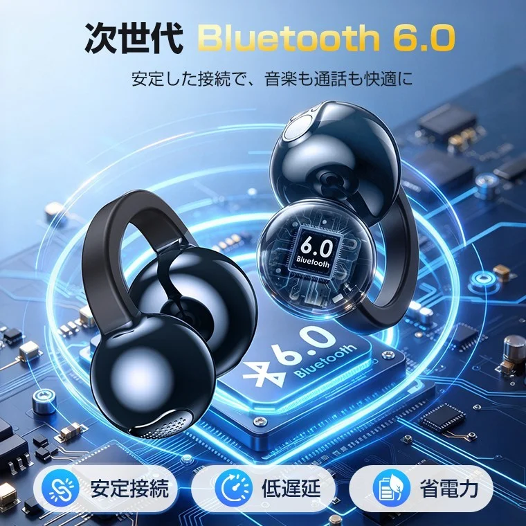 LL07 オープンイヤーイヤホンとBluetooth 6.0チップの訴求画像