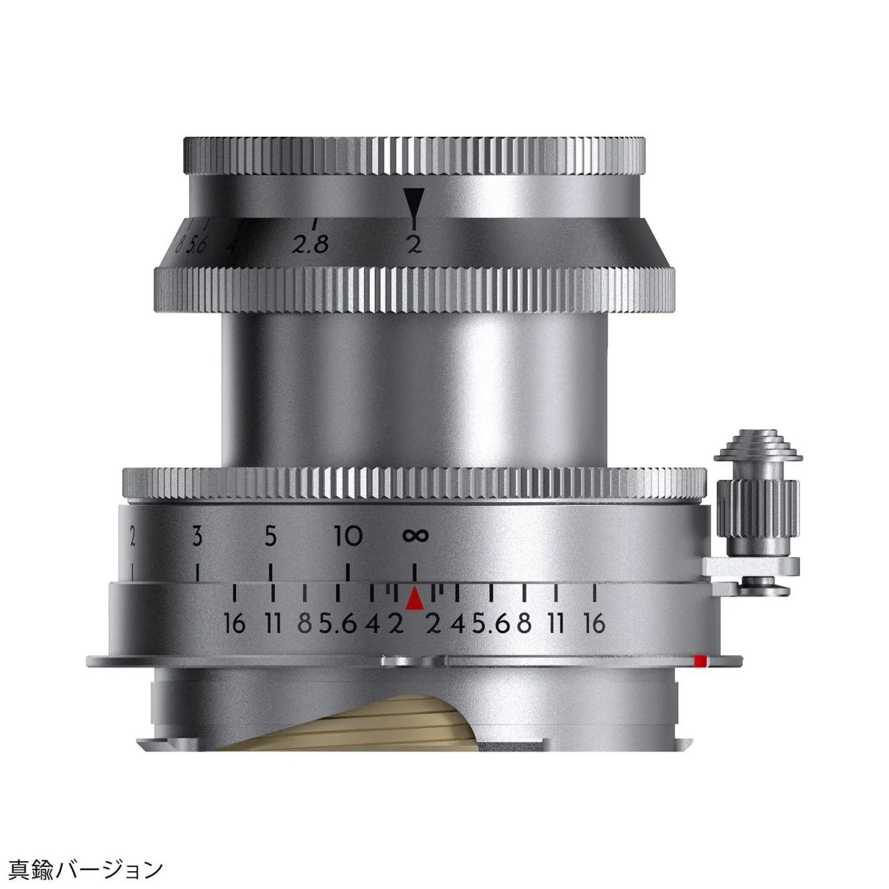 Thypoch Eureka 50mm f/2 ライカMマウント(真鍮鏡筒)の側面