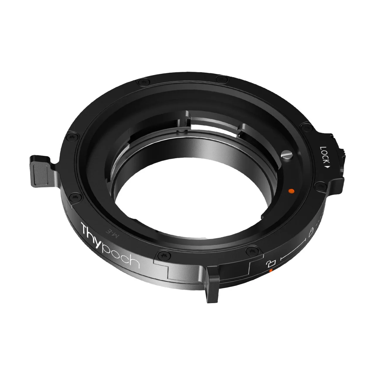 Thypoch Positive Lock Adapter TP-MPLAE の黒いリング状マウントアダプター