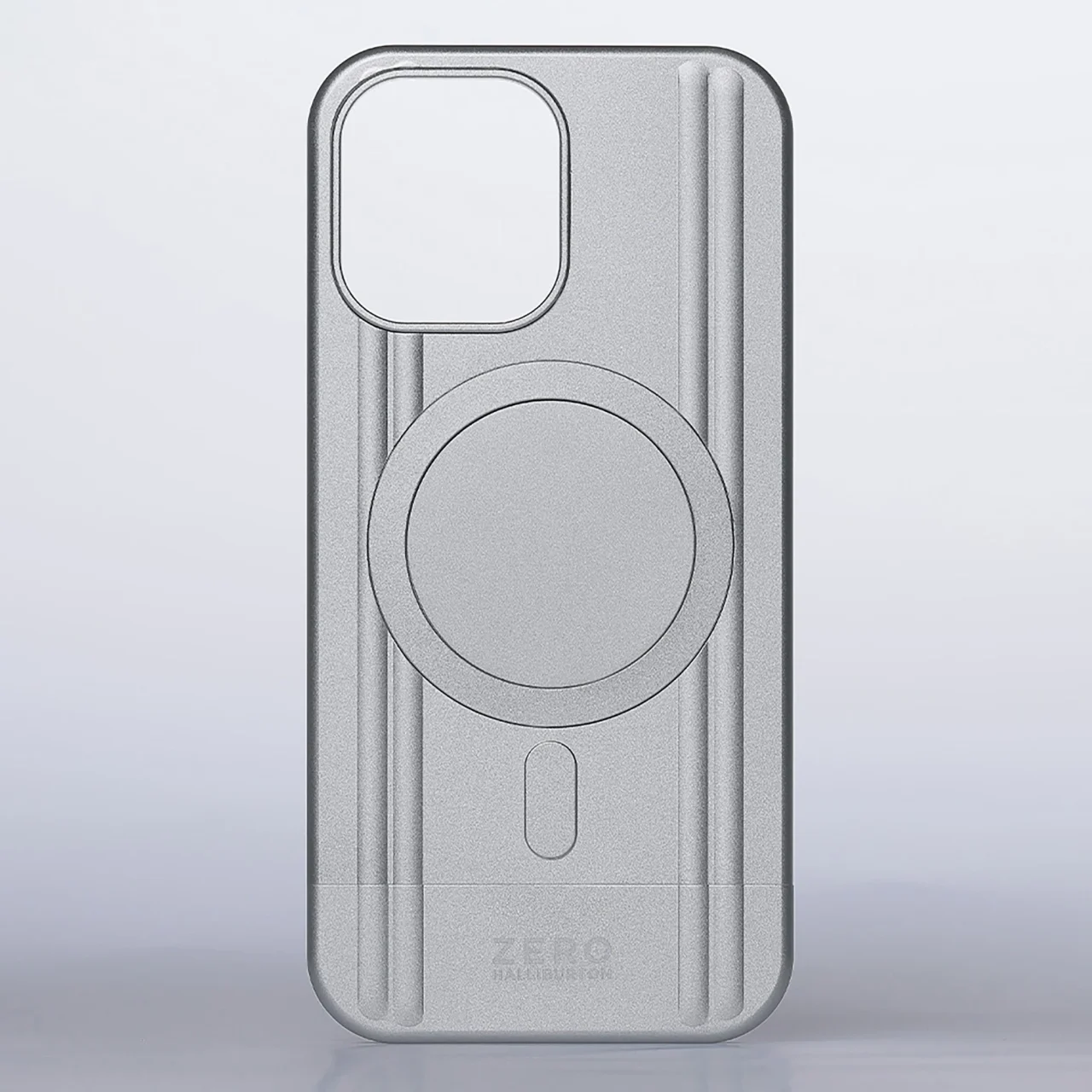 ZERO HALLIBURTON Heritage Line Case for iPhone 17 Limited Editionのシルバー背面