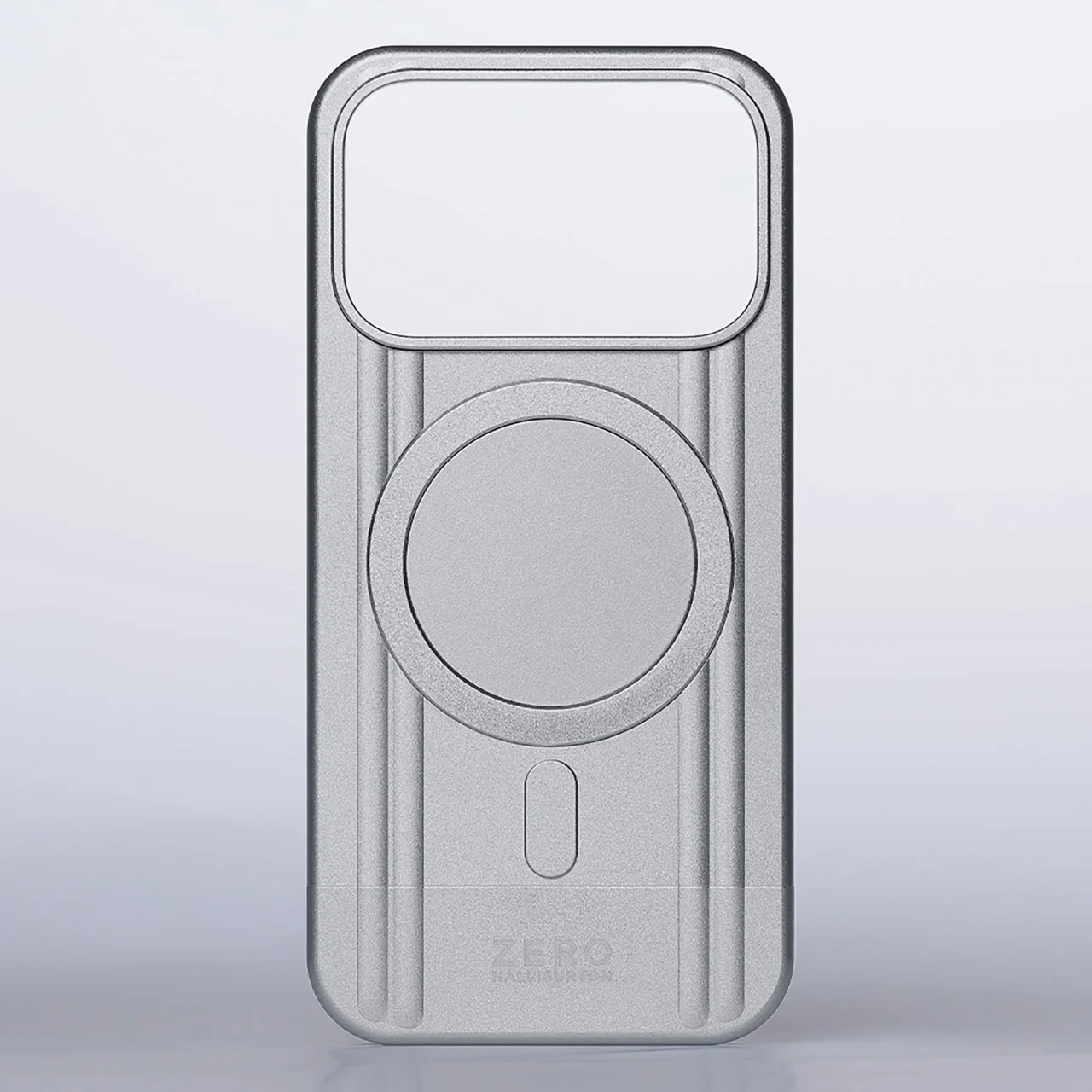 Heritage Line Case for iPhone 18 Pro/17 Pro Limited Edition のシルバーの背面
