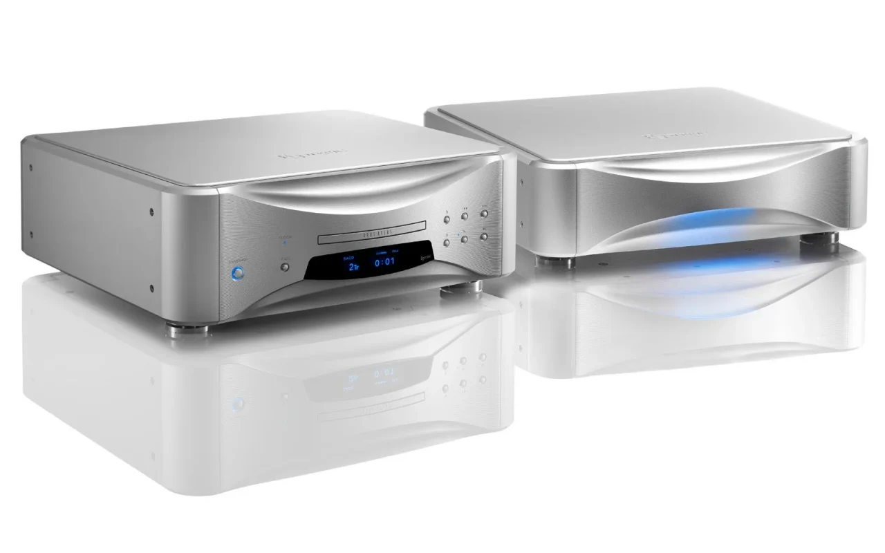 Grandioso K1XEと外部強化電源ユニットGrandioso PS1XEを並べた外観