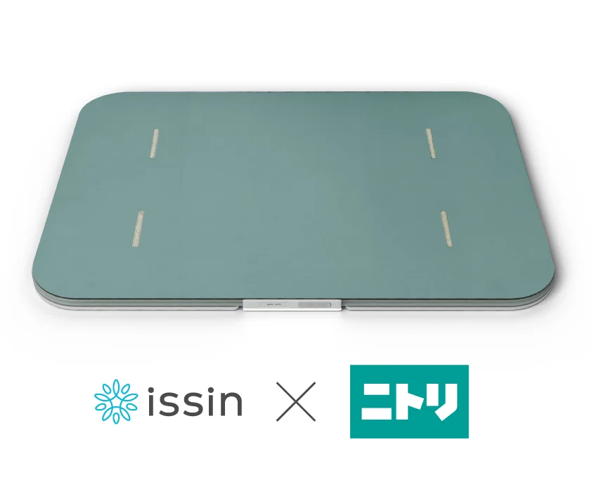 issin×ニトリ スマートバスマット体組成計モデル(2026)ライムグリーン