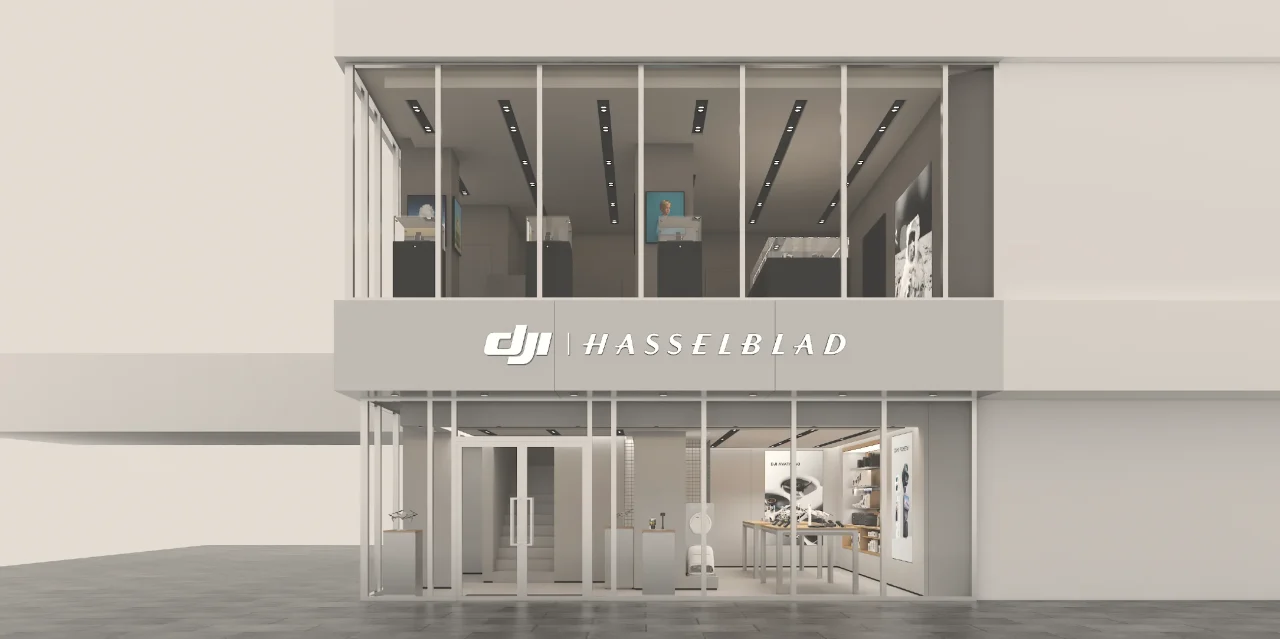 DJI | Hasselblad Authorized Concept Store 東京表参道の2階建て外観完成予想図