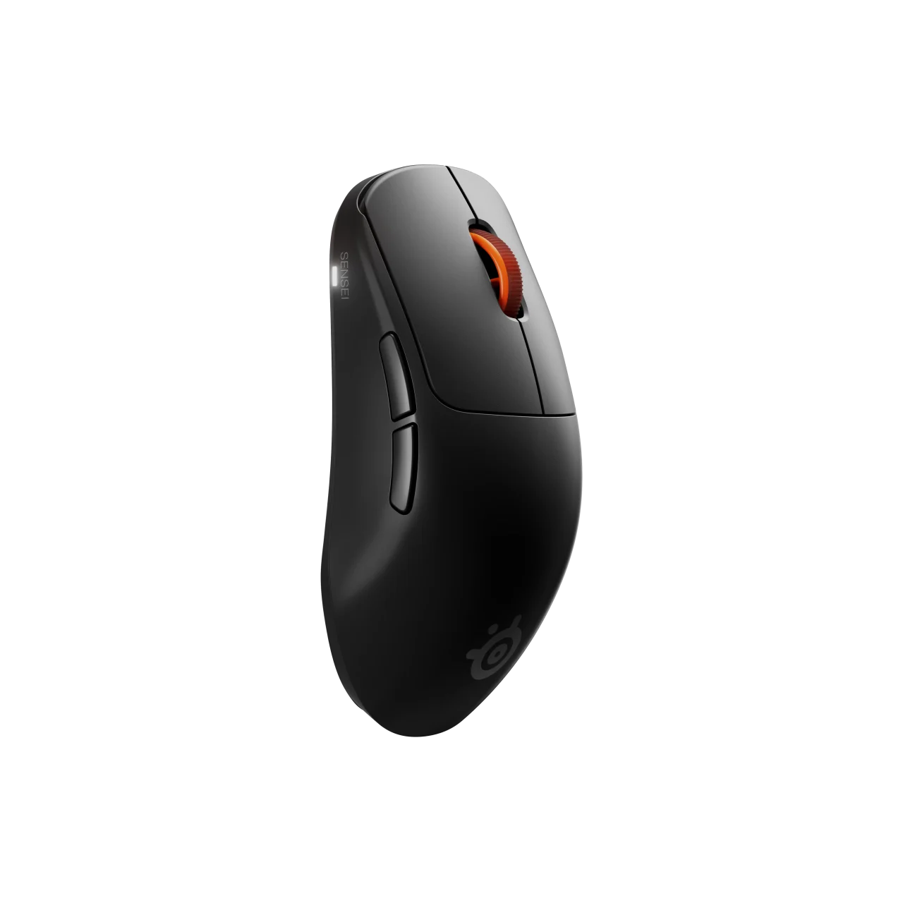 Sensei Pro のブラックのワイヤレスゲーミングマウス斜め上から