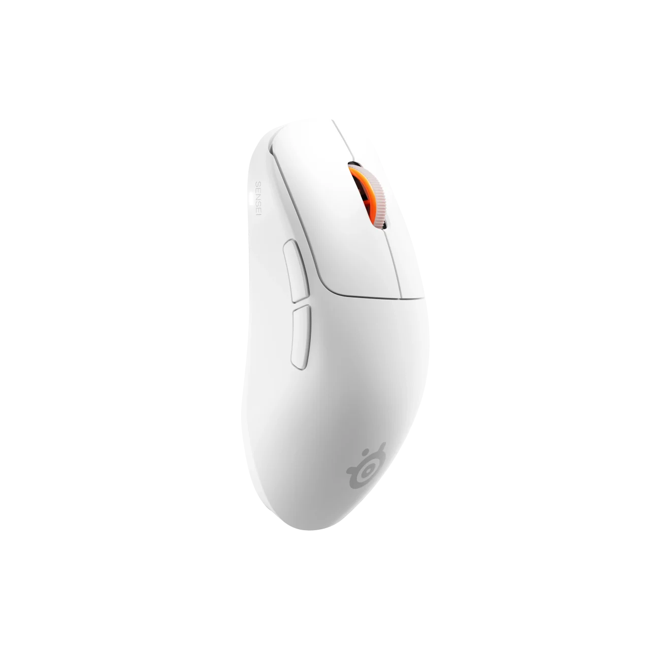 Sensei Pro ホワイトのゲーミングマウスの斜め外観
