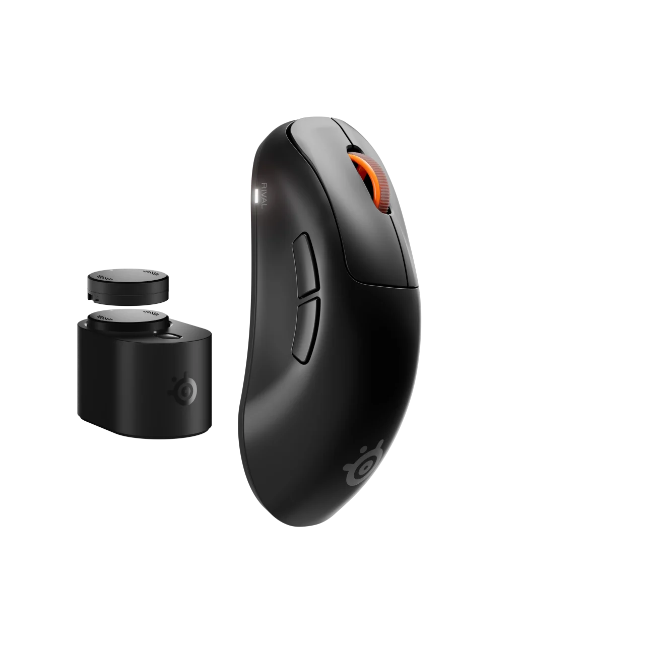 Rival Pro Black のワイヤレスゲーミングマウスと交換式バッテリー