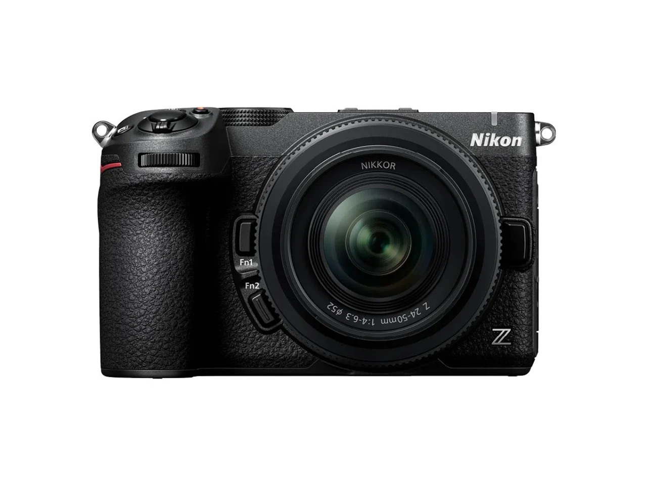 Nikon Z5IIC ブラック。Z 24-50mmレンズを装着した正面