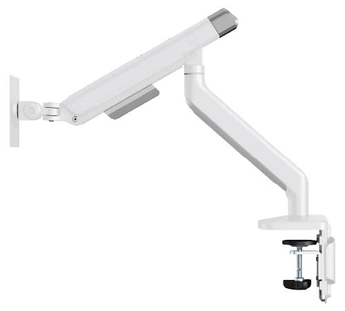 液晶モニターアーム UNI-ARM08WH 白いクランプ式アーム