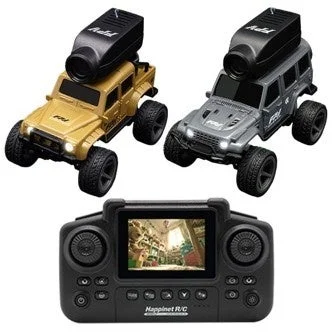 ミニカーR/C LIVE VIEW ガリバーアドベンチャーの車体2台とモニター付きコントローラー