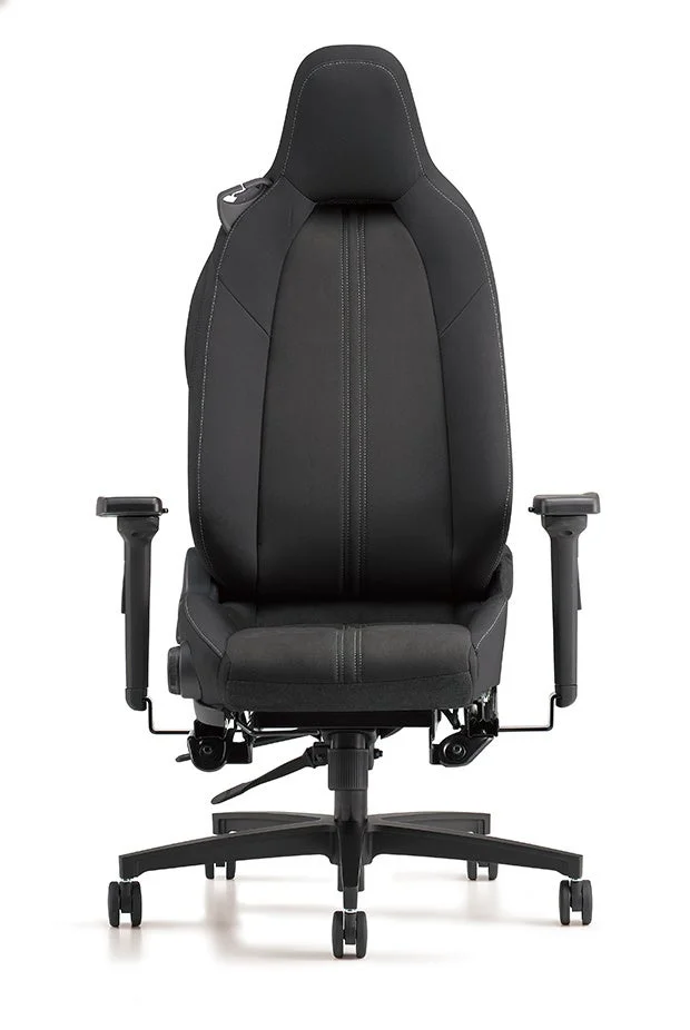 マルチキャスターPRO NDロードスター用の黒い純正シート型チェア正面