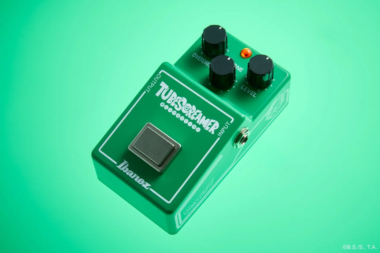 Tube Screamer - TS808をベースにした緑色のIbanezオーバードライブペダル