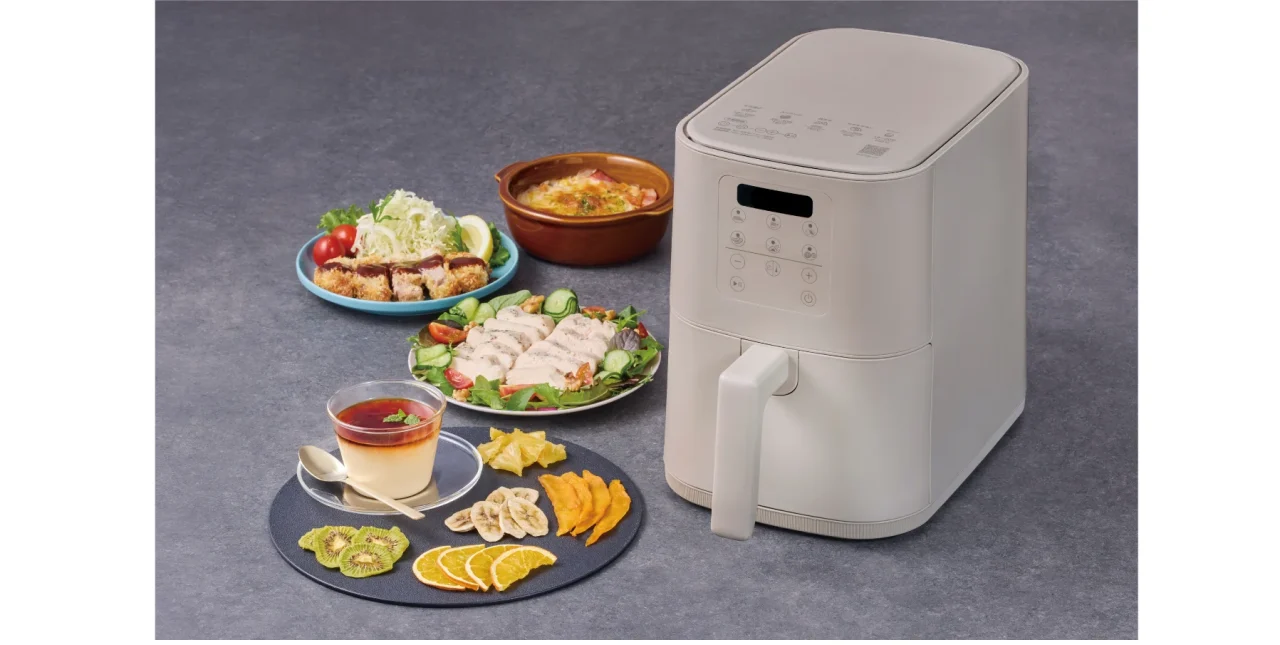 ドライフルーツも作れるノンオイルフライヤー4.0Lと調理した料理やドライフルーツ