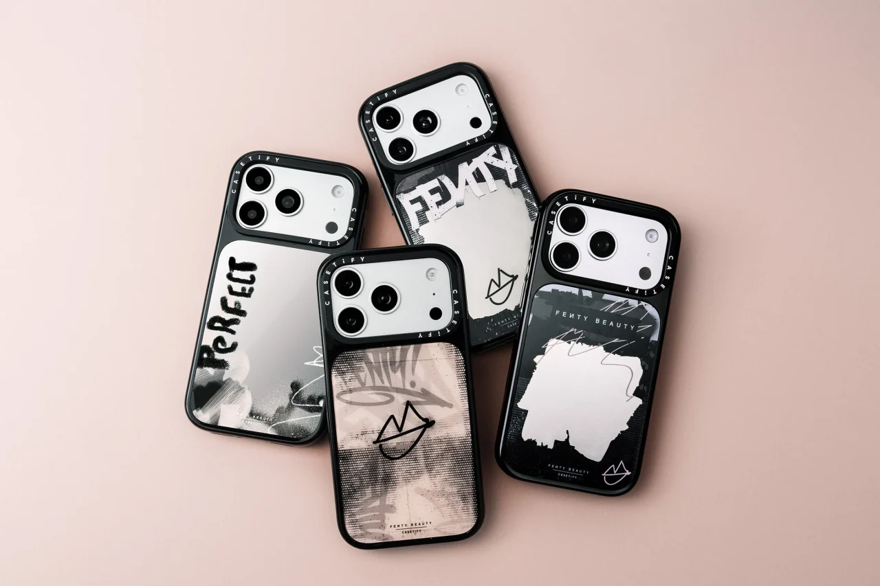 Fenty Beauty x CASETiFYの限定スマホケース。ミラーやプリントデザインの4種