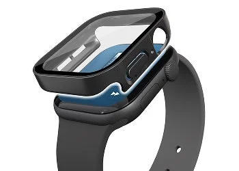 AW-26DFCGEBK 防水×高透明強化ガラスのApple Watch用フルカバーケース