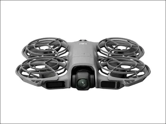 DJI Neo 2の外観。プロペラガードに囲まれたコンパクトな灰色のドローン