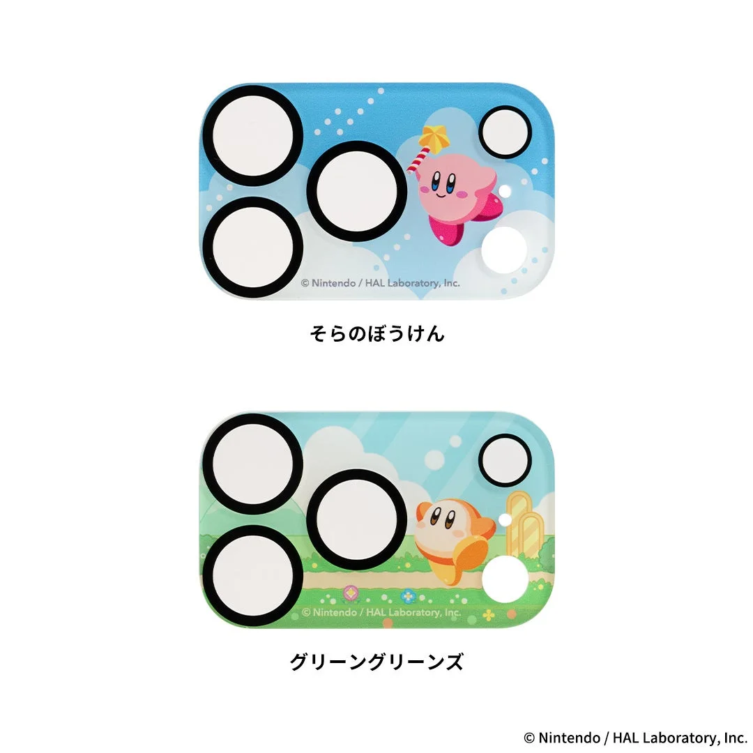 星のカービィ iFace 強化ガラス カメラレンズプロテクター2種